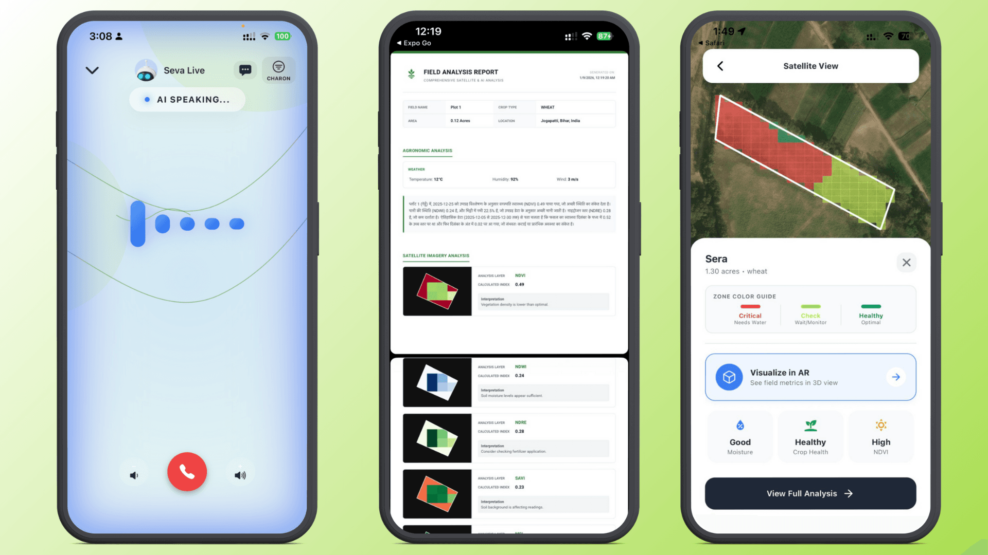 AI Voice, Reports & Satellite View